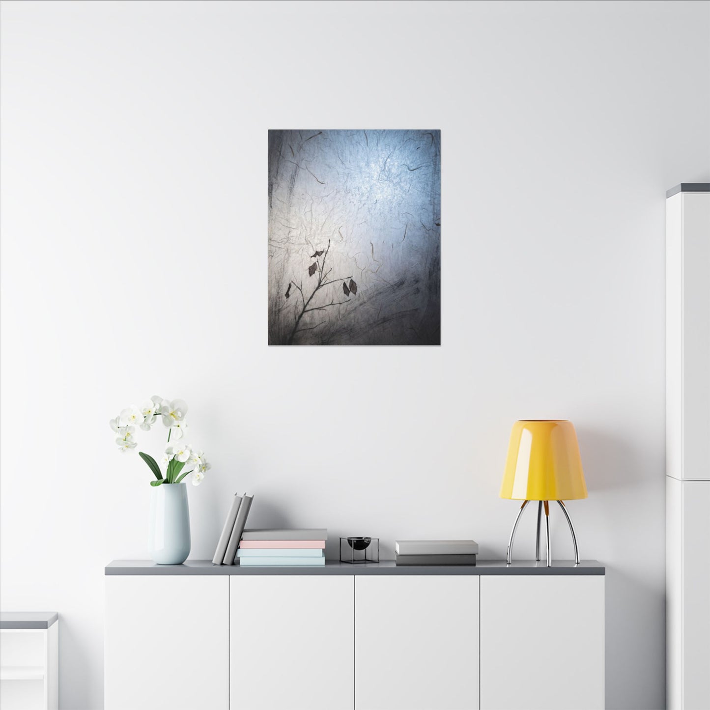 Moonlight Shoji Screen Canvas Art - Japandi Shibui