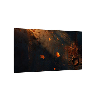 Dark Japandi Rust Patina in Golden Hour | Shadow Zen Canvas Art