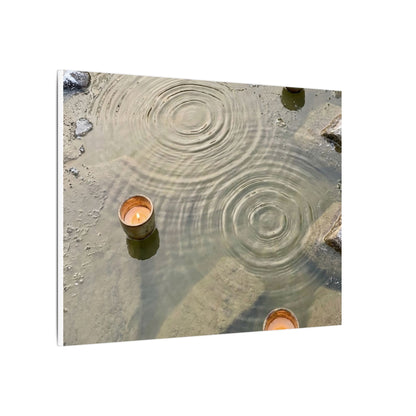 Water Ripple Canvas Art | Winter Japandi Japanese Pattern Art