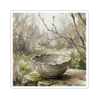 Seijaku Ceramic Bowl Sticker - Japandi Minimal Line