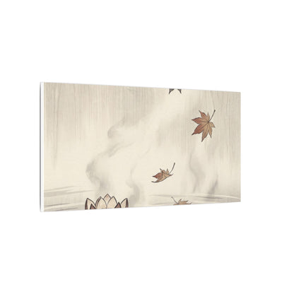 Lotus Flower Canvas Art | Autumn Zen Ukiyo E Inspired Art