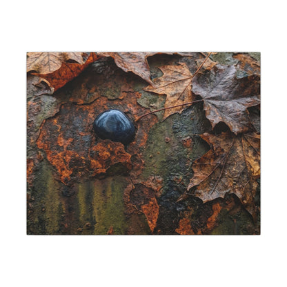 Datsuzoku Rust Patina Canvas Art - Dark Japandi Moody Minimal