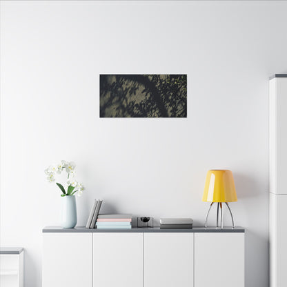 Atmospheric Shadow Play Canvas Art - Moody Minimal Dark Japandi