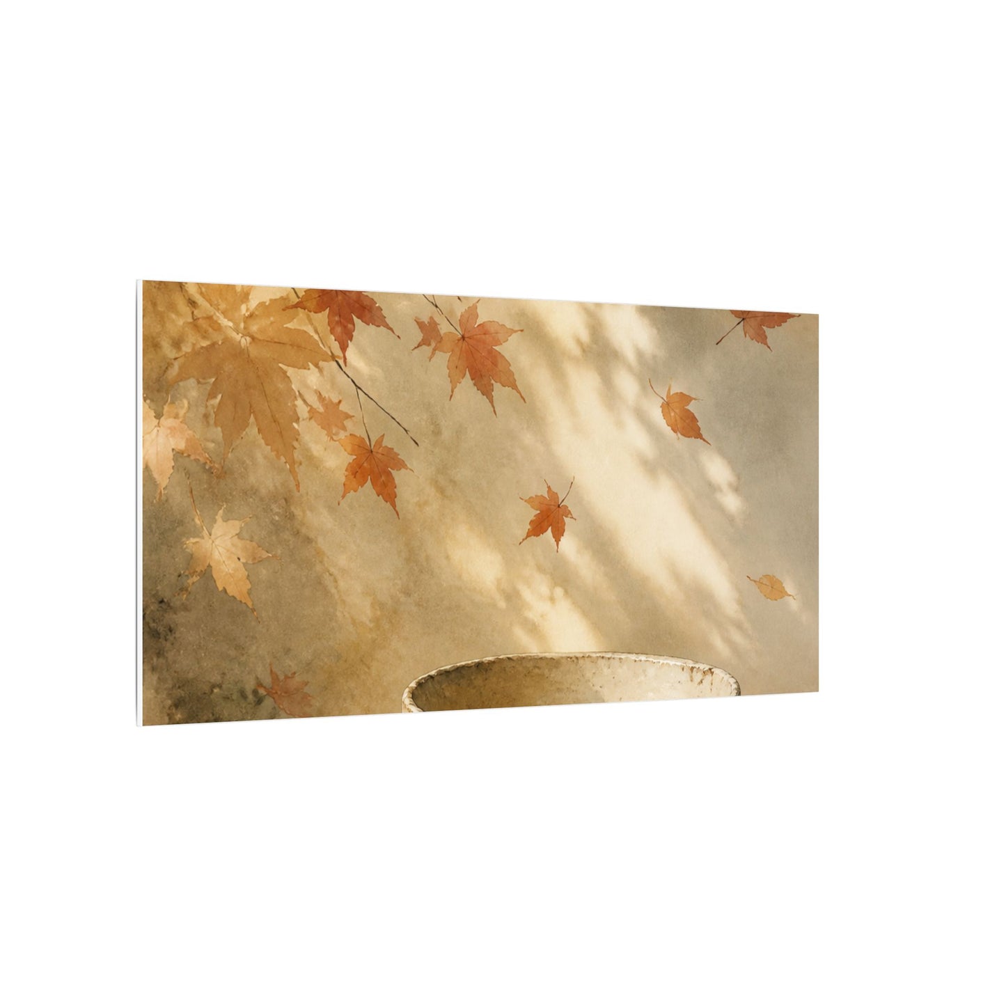 Japandi Ceramic Bowl in Dappled | Watercolor Canvas Art