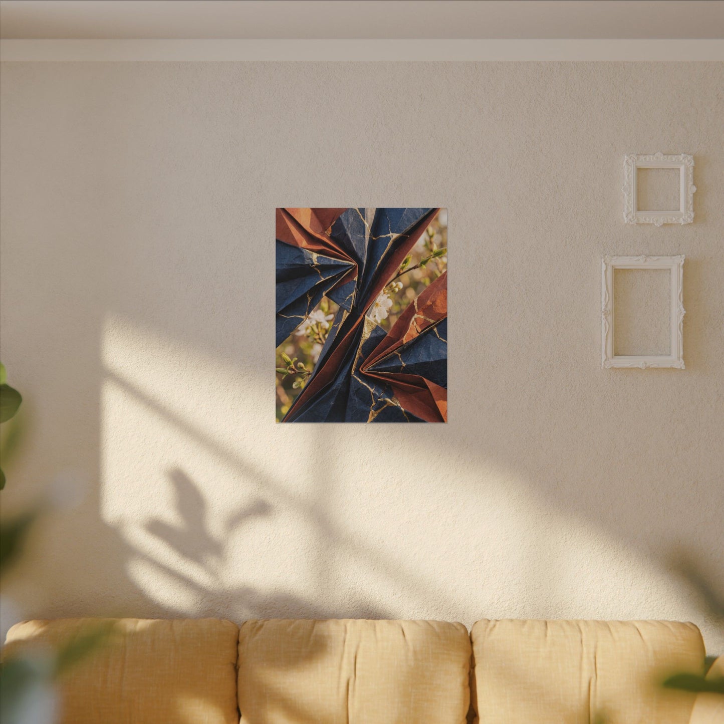 Spring Ceramic Bowl Watercolor Canvas Art | Warm Decor