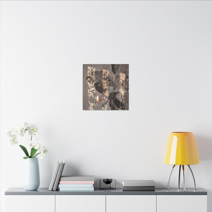 Shadow Play Summer Canvas Art | Japandi Elegant Design