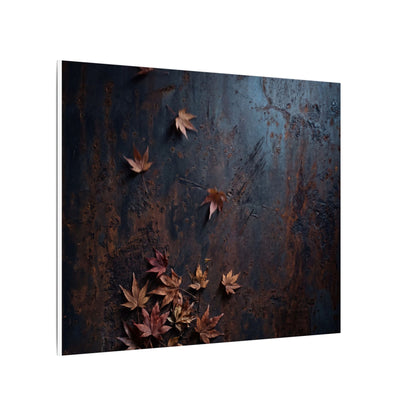 Moonlight Rust Patina Canvas Art - Dark Japandi Mono No Aware