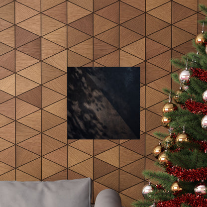 Moody Shadow Play Wall Art Print - Moody Minimal Dark Japandi