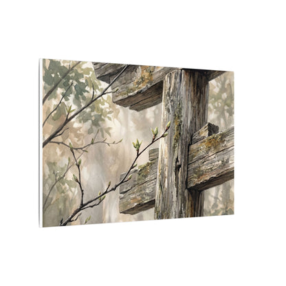 Torii Gate Spring Canvas Art | Japandi Neutral Design