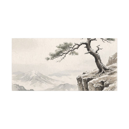 Seijaku Pine Tree Canvas Art - Japandi Japanese Pattern