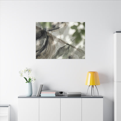 Spring Paper Fold Watercolor Canvas Art | Warm Decor