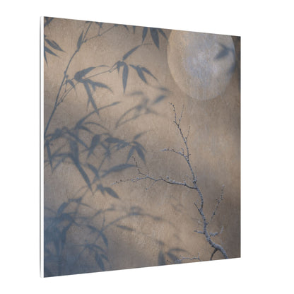 Shadow Play Canvas Art | Winter Japandi Japanese Pattern Art