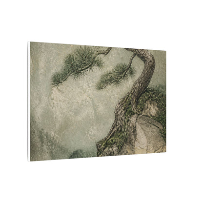 Fukinsei Pine Tree Canvas Art - Japandi Texture