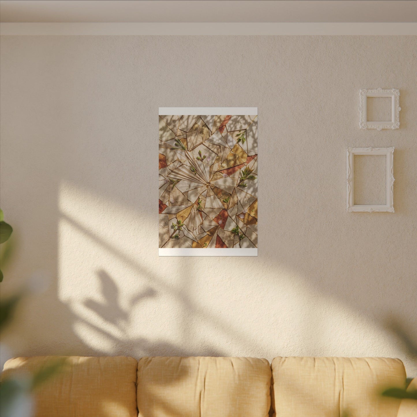 Resilient Paper Fold Canvas Art - Gold Repair Kintsugi