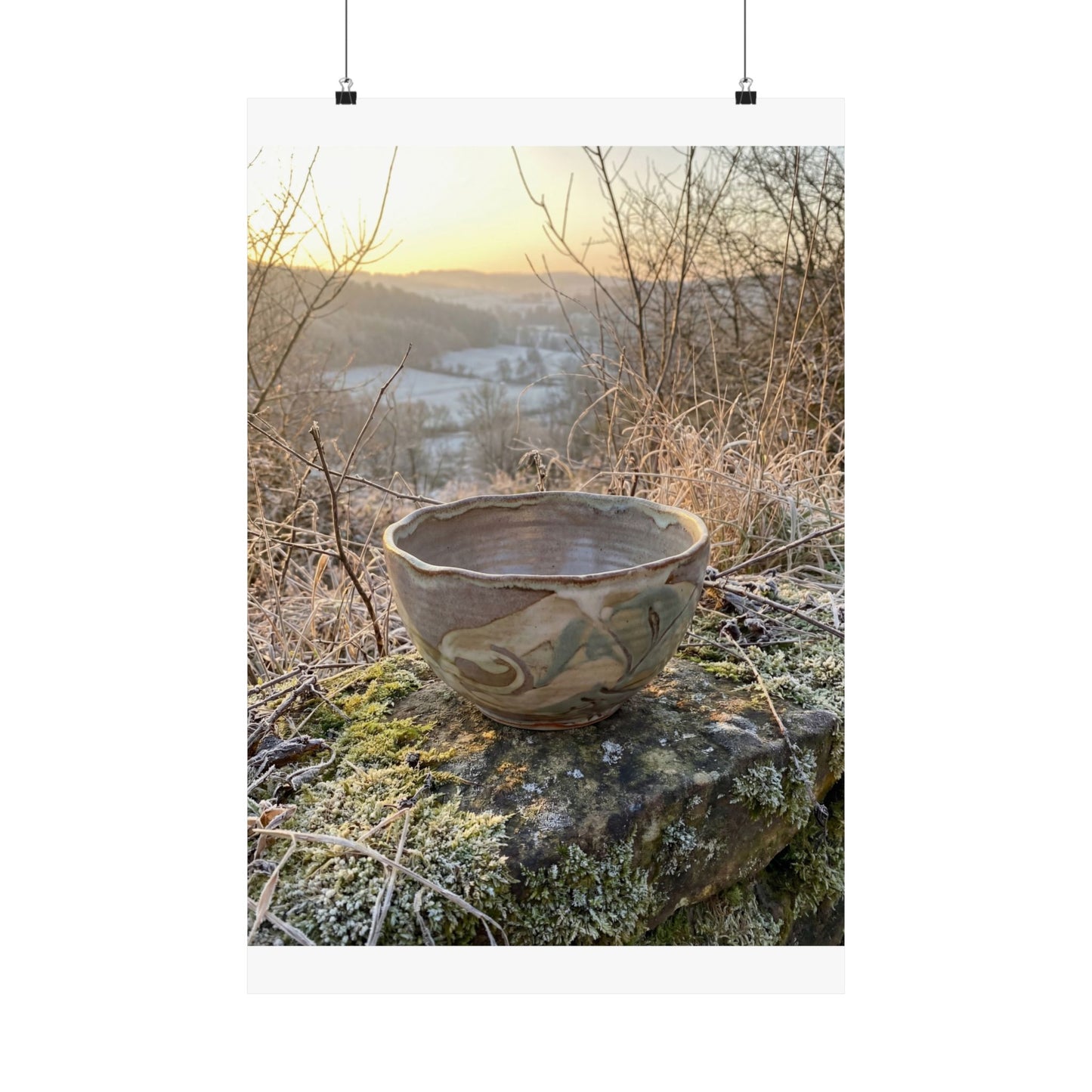 Shibui Ceramic Bowl Wall Art Print - Japandi Japanese Pattern Art Print