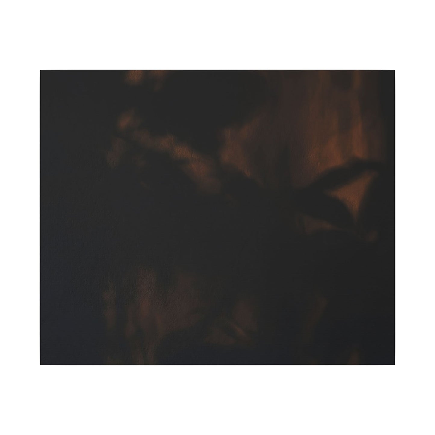 Shadow Play Summer Canvas Art | Dark Japandi Sophisticated Design