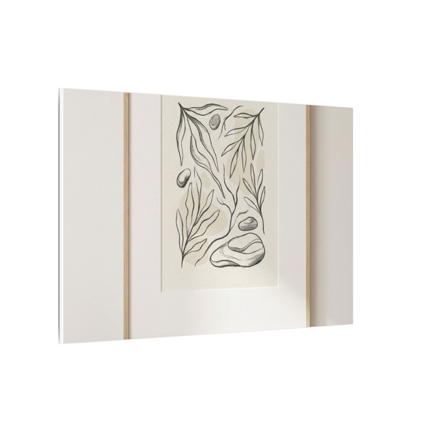 Japandi Charcoal Canvas Art