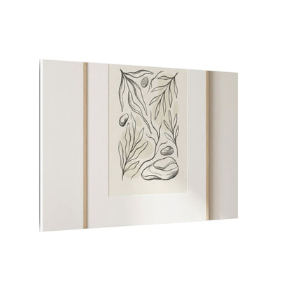 Japandi Charcoal Canvas Art