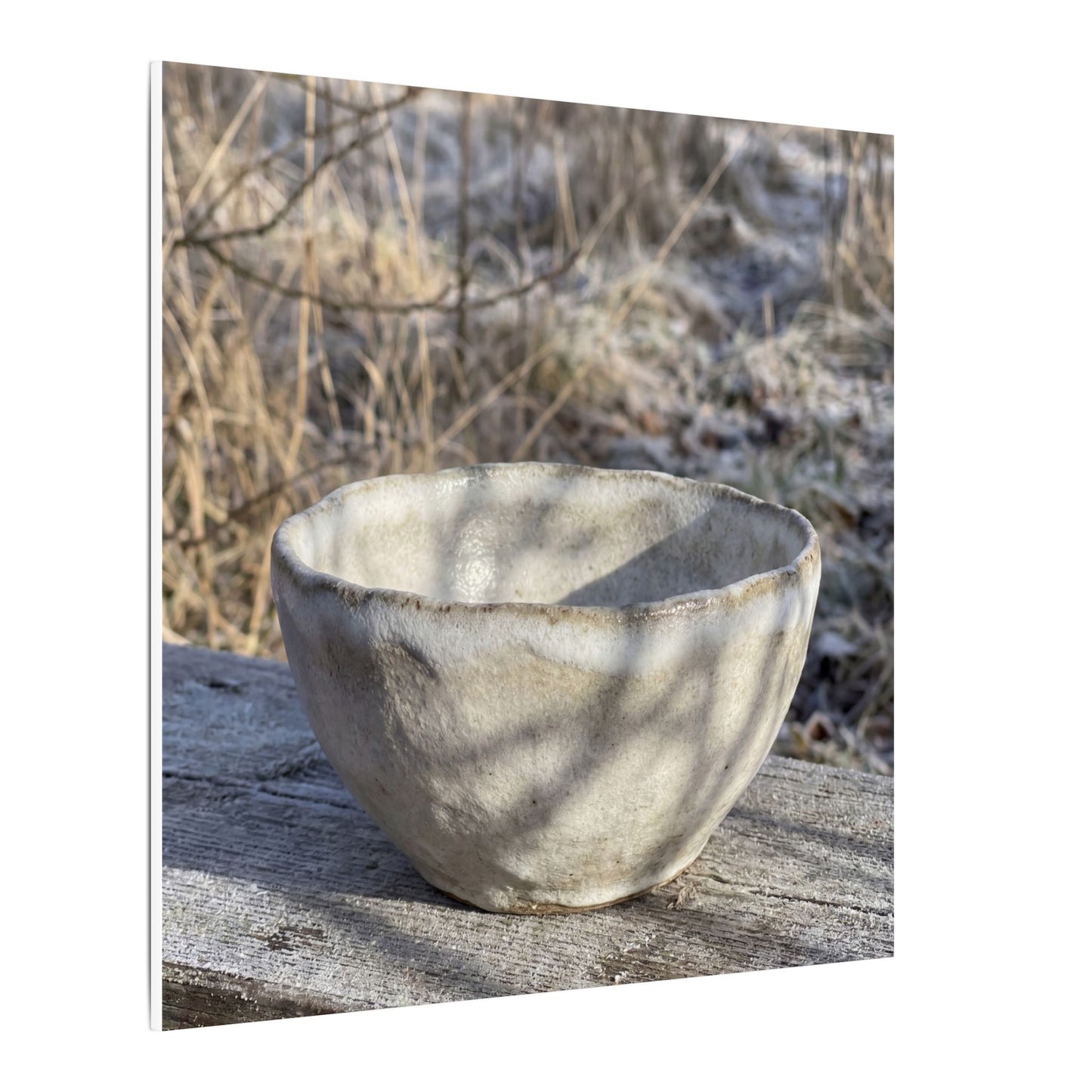 Dappled Ceramic Bowl Canvas Art - Japandi Fukinsei