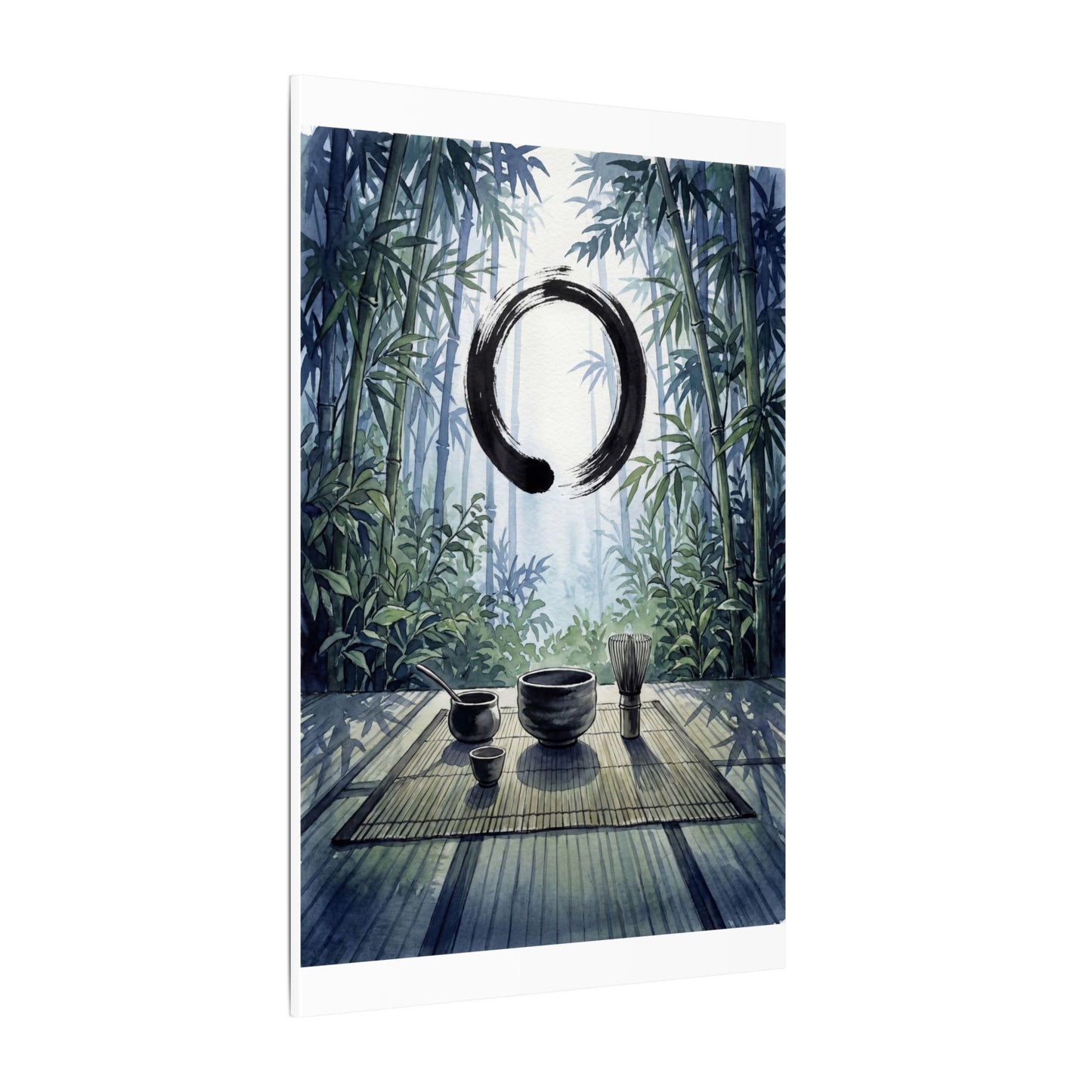 Seijaku Tea Ceremony Canvas Art - Zen Enso