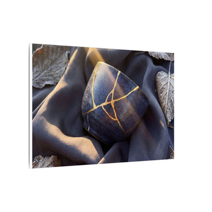 Winter Silk Drape Gold Repair Canvas Art | Artful Decor