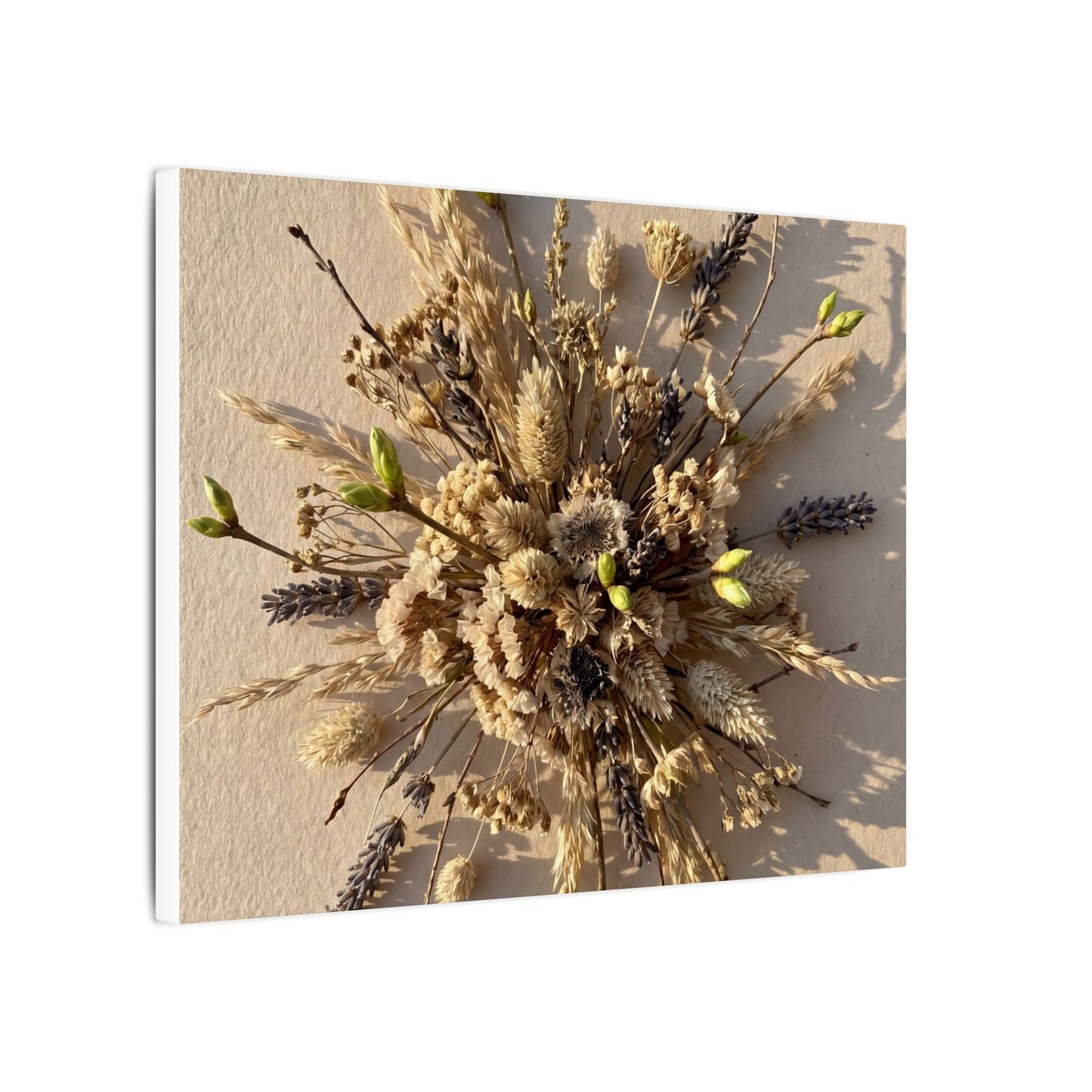 Dried Flowers Spring Canvas Art | Japandi Earthy Design