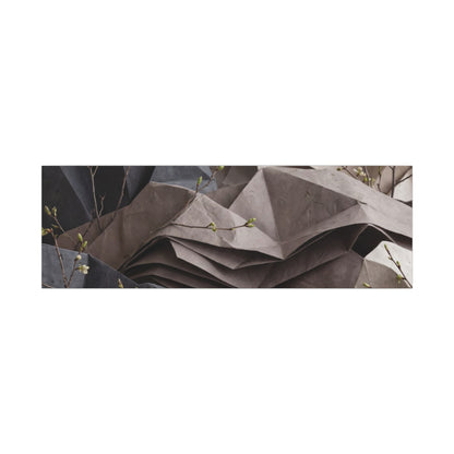Neutral Paper Fold Canvas Art - Texture Japandi