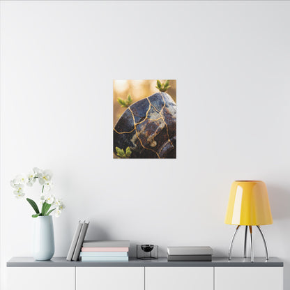 Fukinsei Rust Patina Canvas Art - Kintsugi Gold Repair