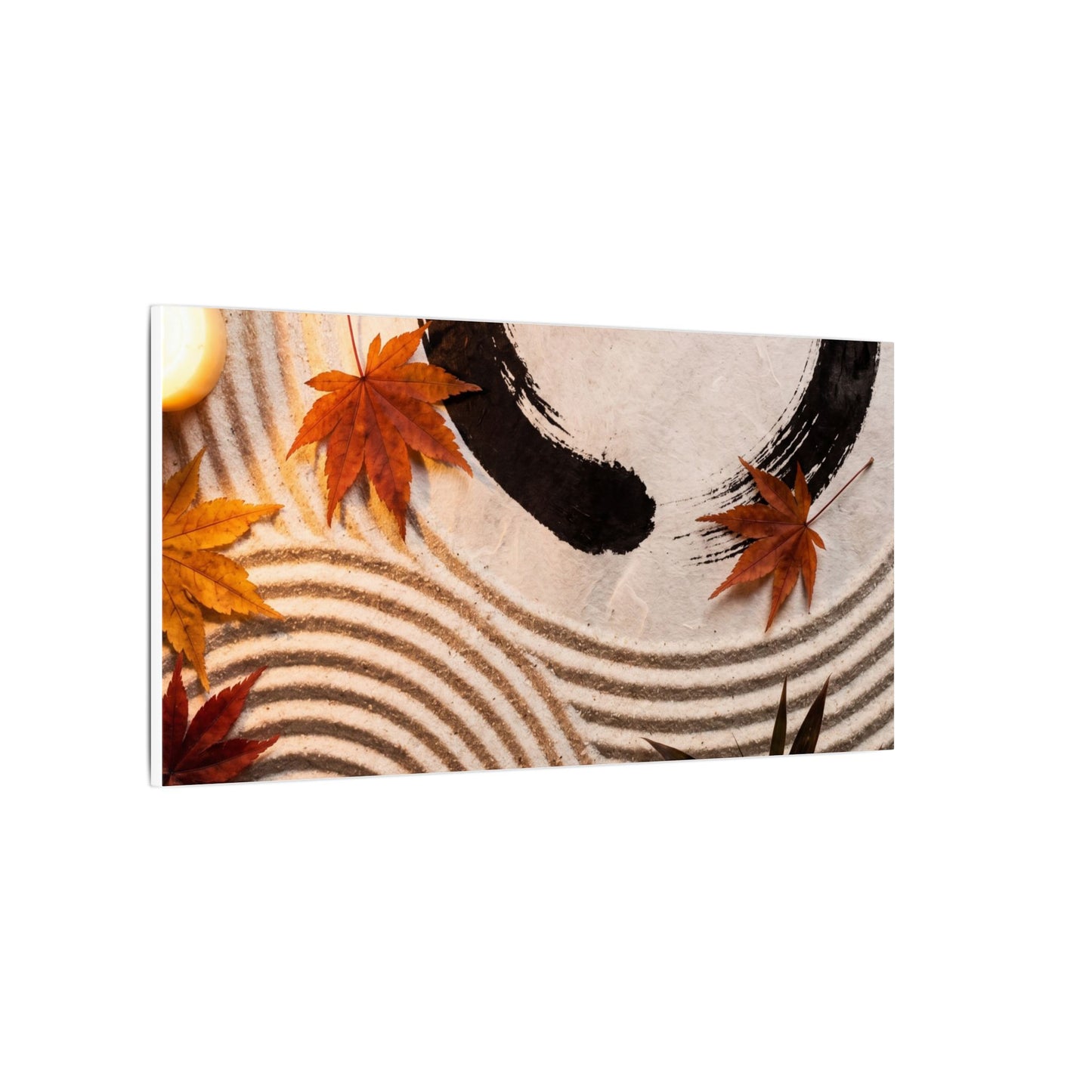 Tranquil Rock Garden Canvas Art - Enso Zen