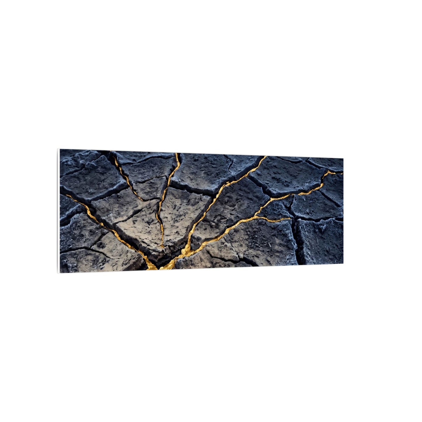 Cracked Earth Broken Beauty Canvas Art | Artful Kintsugi Art