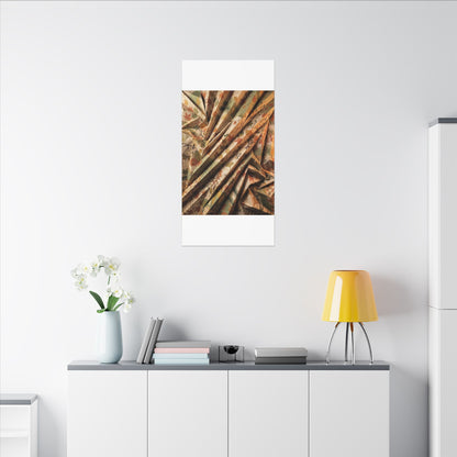 Paper Fold Autumn Canvas Art | Japandi Earthy Design