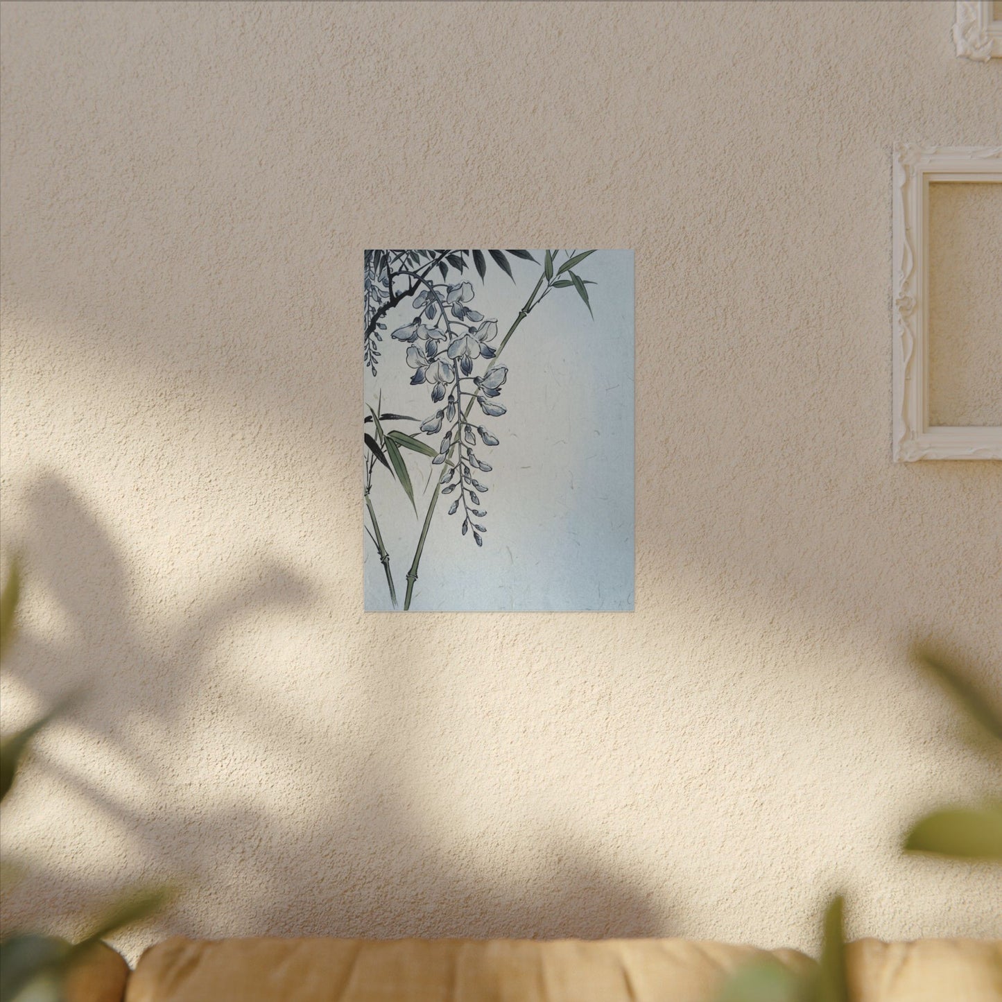Zen Wisteria in Moonlight | Ukiyo E Inspired Canvas Art
