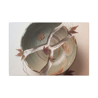 Dawn Ceramic Bowl Canvas Art - Japandi Fukinsei