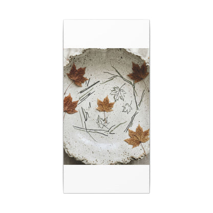 Ceramic Bowl Autumn Canvas Art | Japandi Elegant Design
