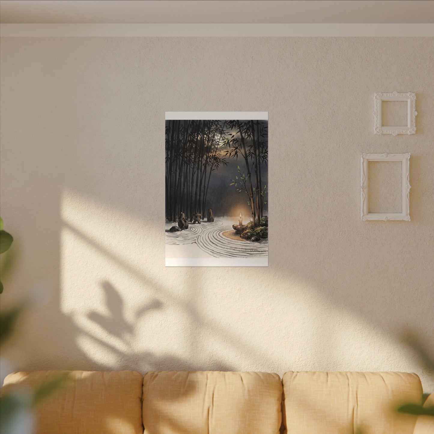 Tranquil Bamboo Grove Canvas Art - Karesansui Zen