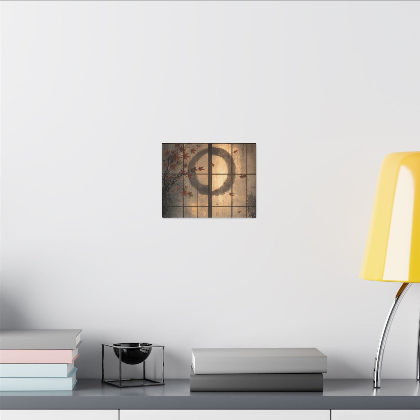 Shoji Screen Texture Canvas Art | Earthy Japandi Art