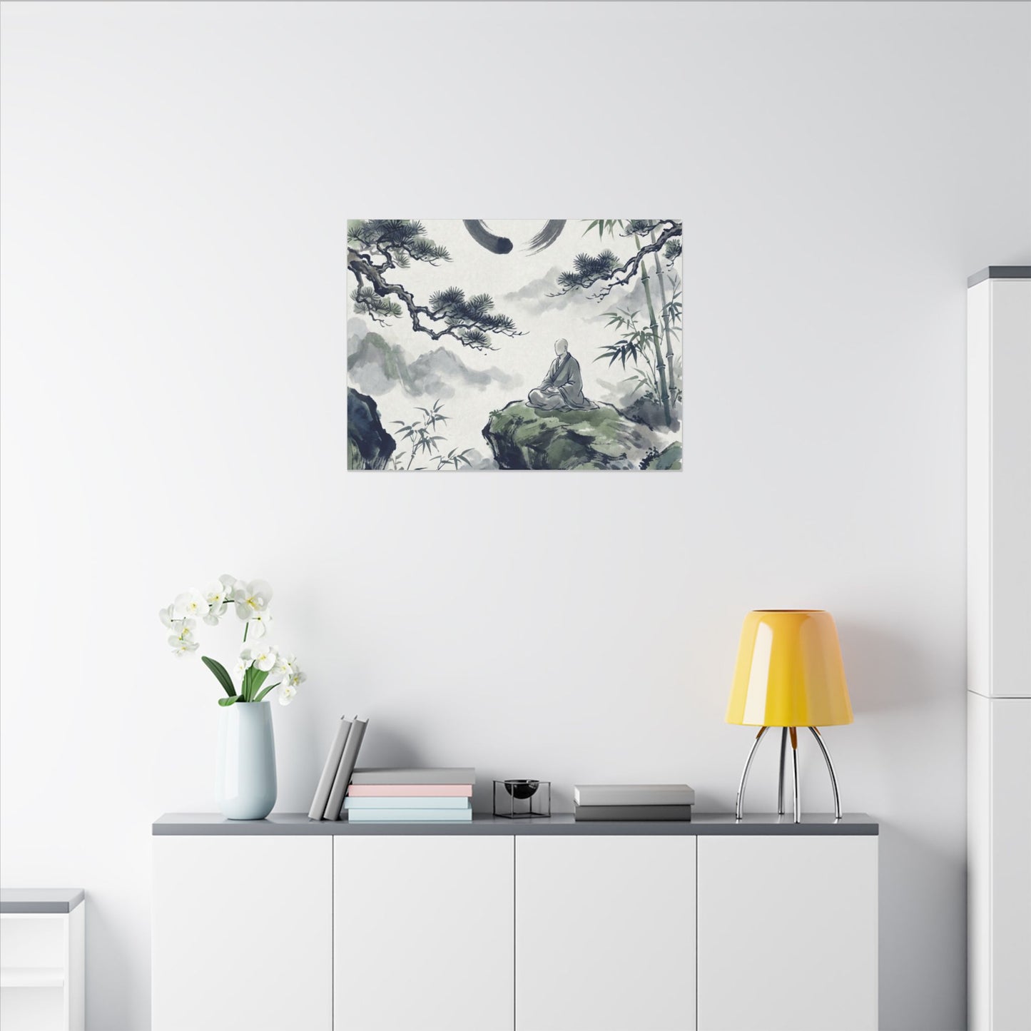 Zen Sumi-e Canvas Art