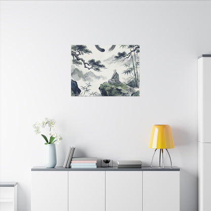 Zen Sumi-e Canvas Art