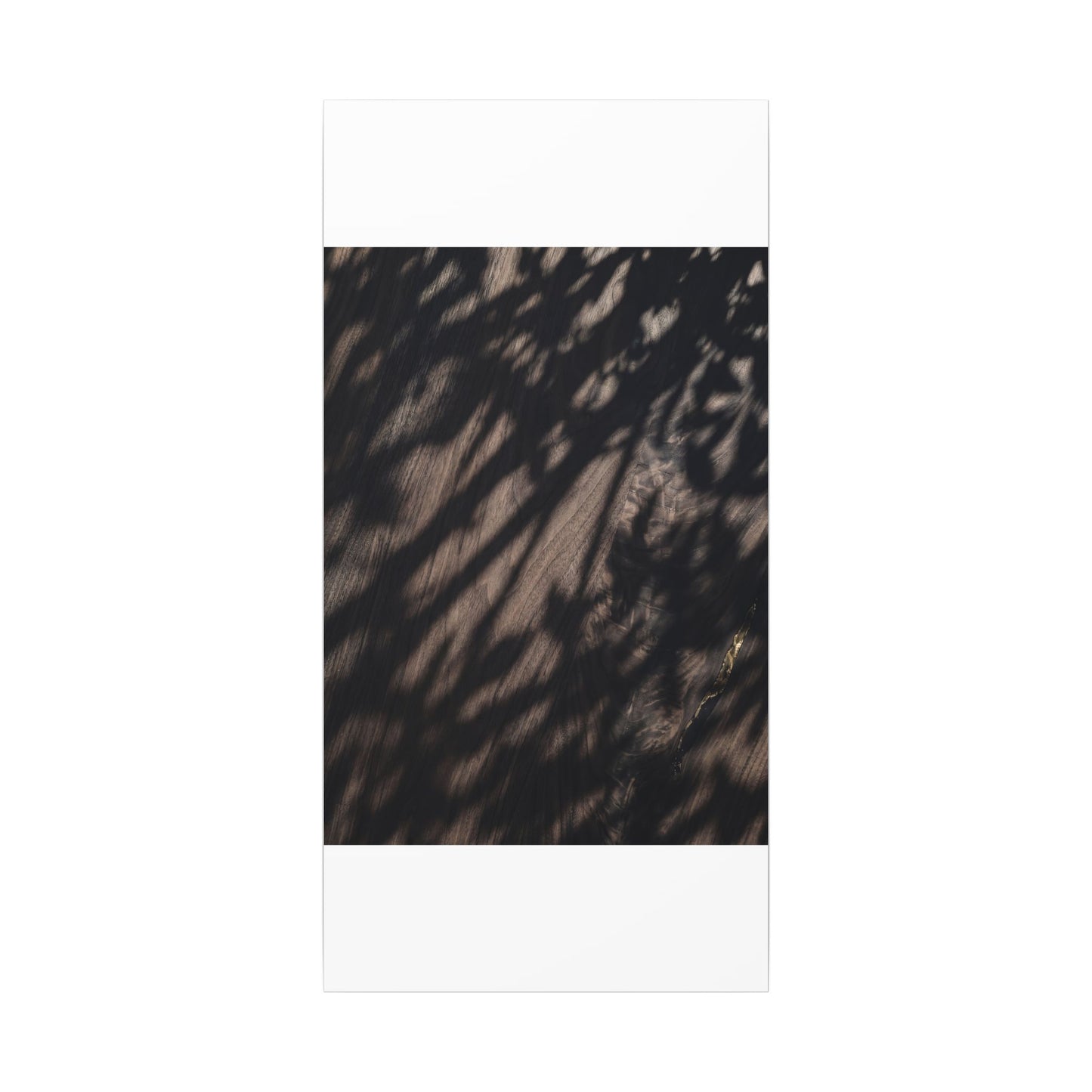Shadow Play Summer Canvas Art | Dark Japandi Moody Design