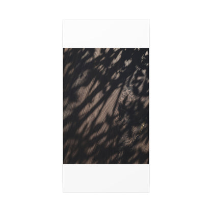 Shadow Play Summer Canvas Art | Dark Japandi Moody Design