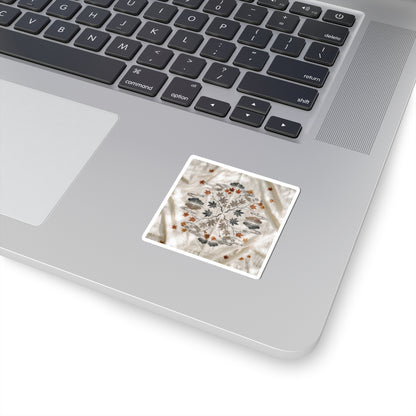 Silk Drape Sticker | Autumn Japandi Japanese Pattern Art