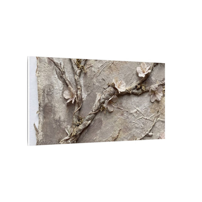 Summer Cherry Blossom Texture Canvas Art | Earthy Decor