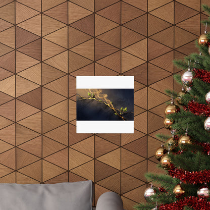 Ma Incense Smoke Wall Art Print - Kintsugi Gold Vein
