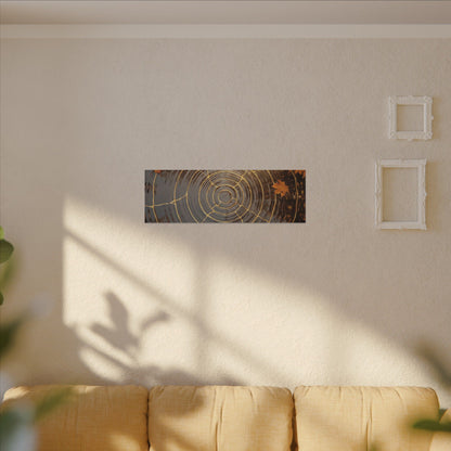 Artful Water Ripple Canvas Art - Gold Vein Kintsugi