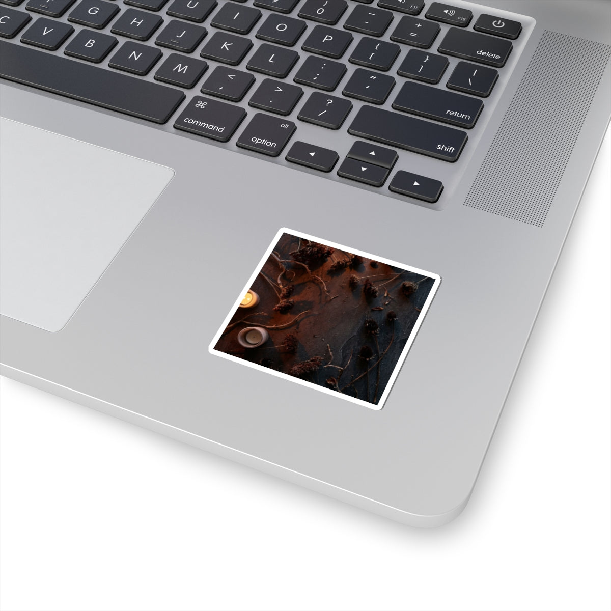 Candlelight Dried Flowers Sticker - Dark Japandi Seijaku