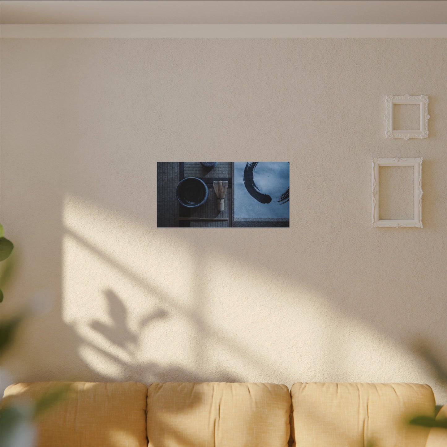 Tea Ceremony Enso Canvas Art | Calm Zen Art