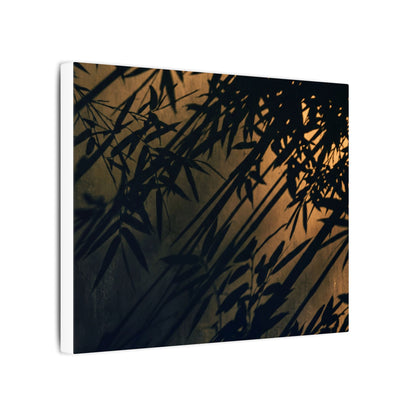 Sophisticated Shadow Play Canvas Art - Shadow Zen Dark Japandi