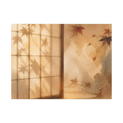 Candlelight Shoji Screen Canvas Art - Japandi Ma