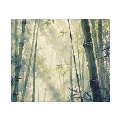 Bamboo Grove Spring Canvas Art | Zen Serene Design