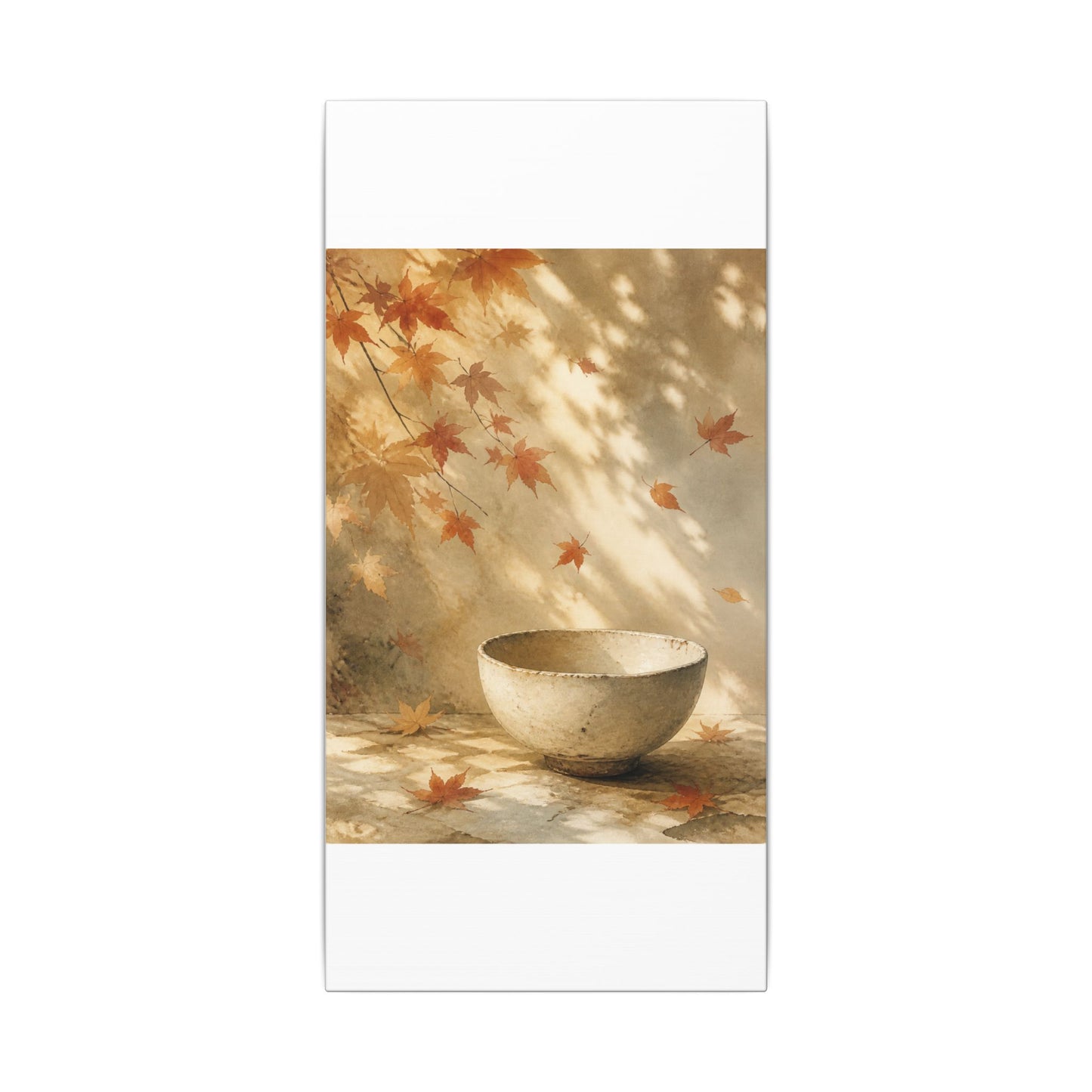 Japandi Ceramic Bowl in Dappled | Watercolor Canvas Art
